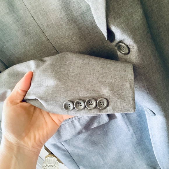 Fabio Fabrinni 3-Piece Suit Men's 42L Gray 2-Button Notch Lapel Formal Wedding - Picture 6 of 16